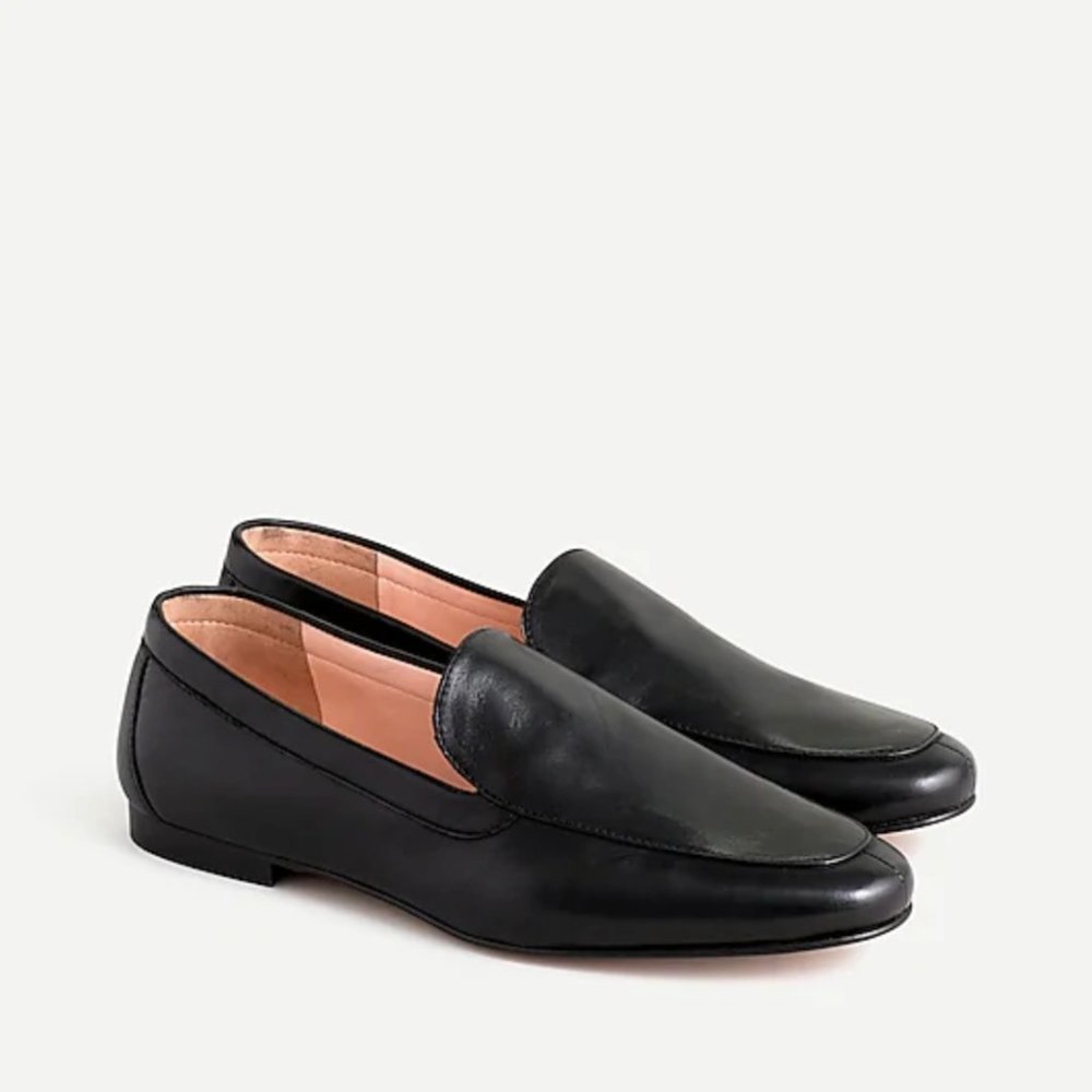 Jcrew Cecile smoking slippers in leather
